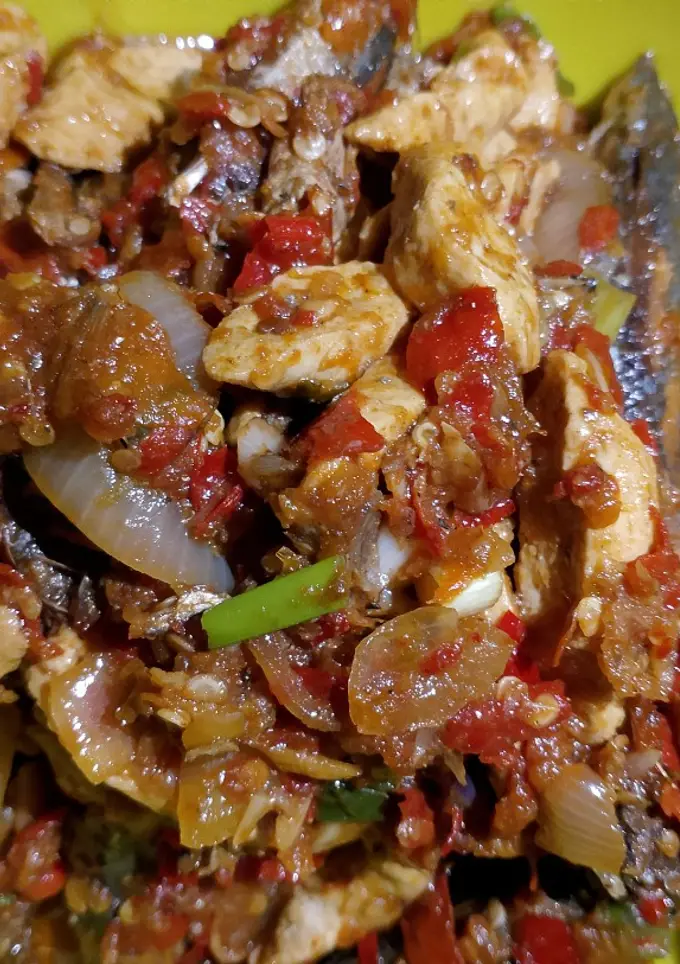 Balado ikan kranjangan otak2
