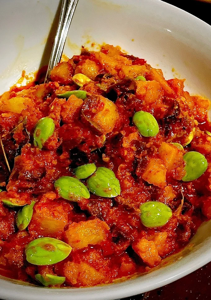 Sambal Goreng Kentang Pete Ati Ampela