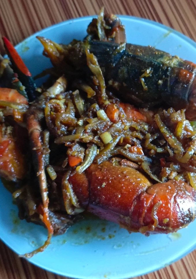 Asam manis pedas udang lobster