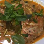 Kepala kakap merah kuah pedas asam manis+kemangi